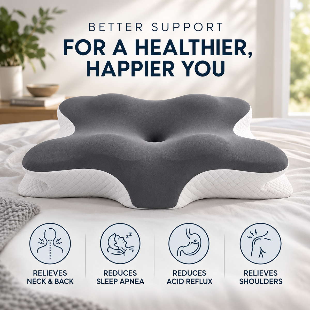 The CloudRest Ergonomic Pillow