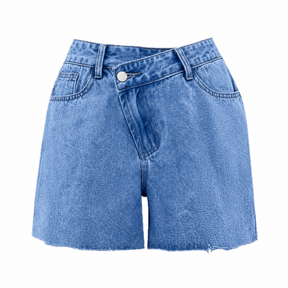 Velana High-Wasted Denim Shorts